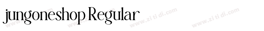 jungoneshop Regular字体转换